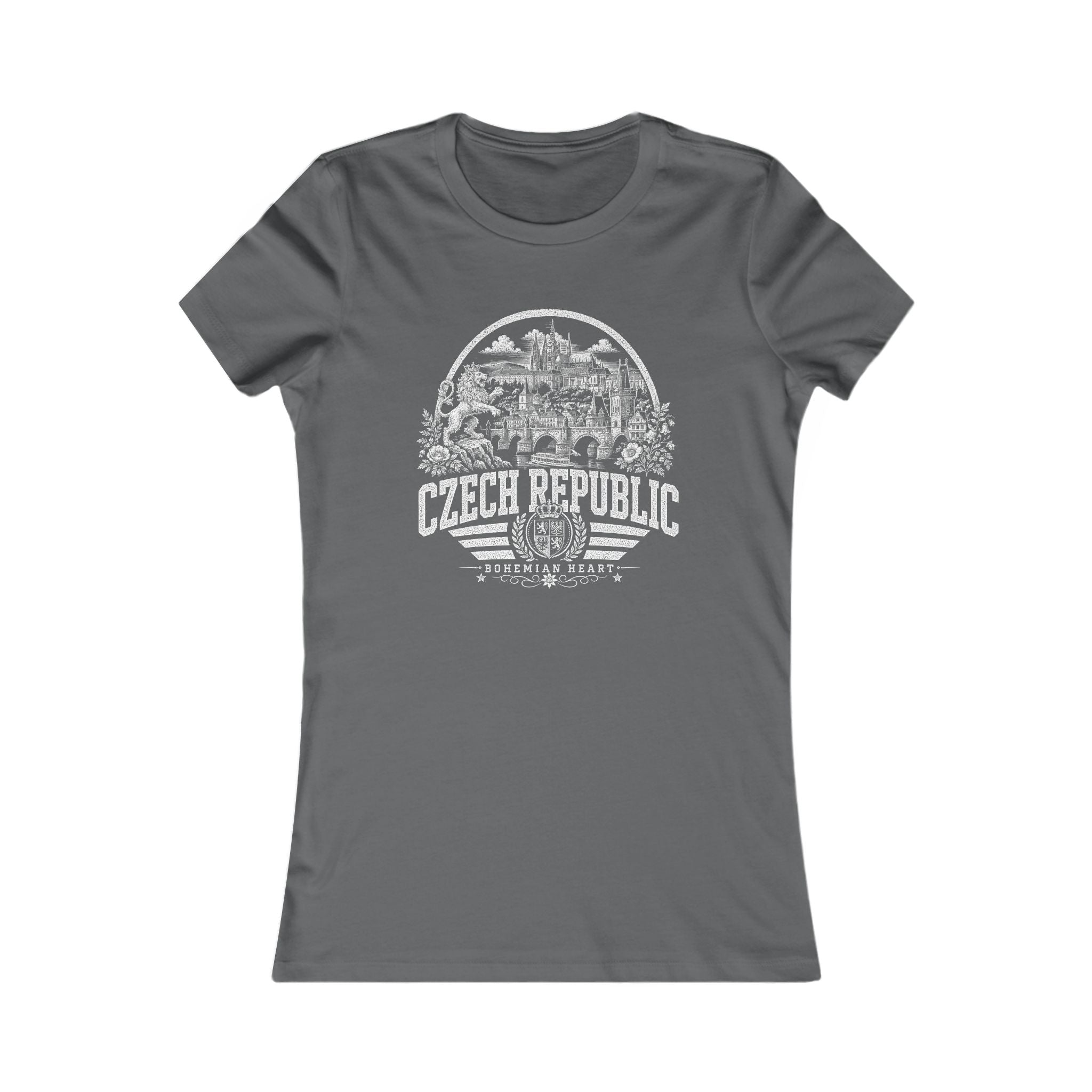 Czech Republic vintage landmarks women's tee — iconic landmark design | Nameshi Destinations (view 11)