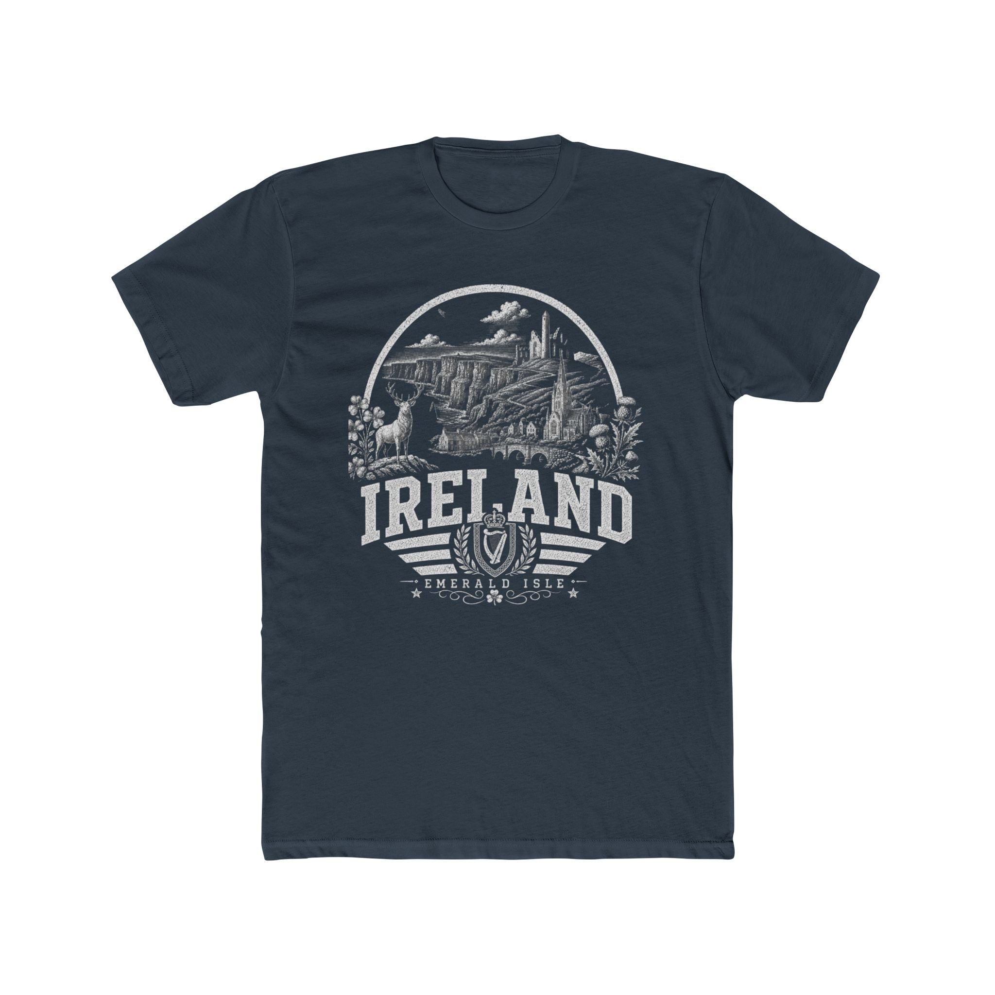 Ireland vintage landmarks men's tee — iconic landmark design | Nameshi Destinations (view 8)