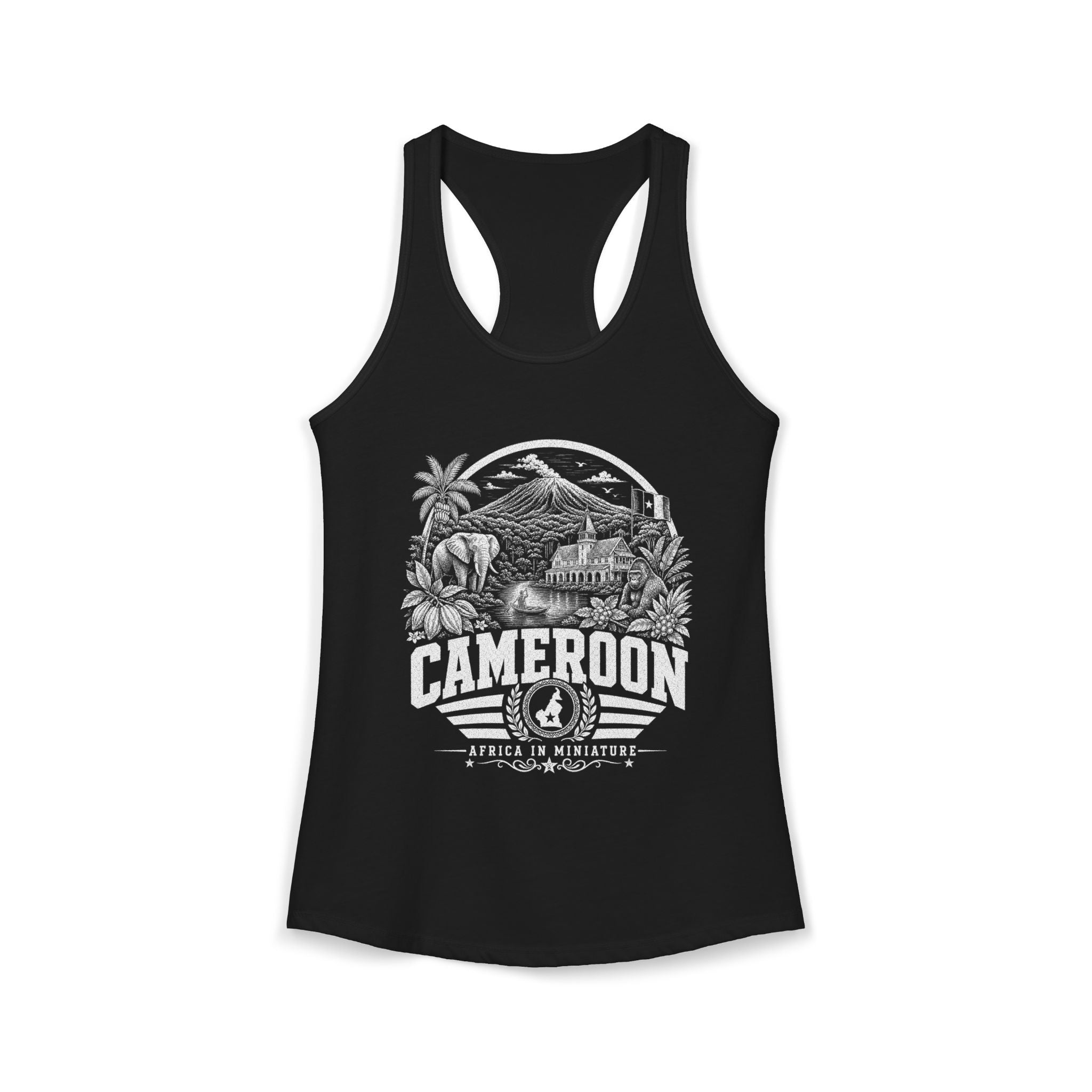 Cameroon Africa in Miniature Women's Tank Top
