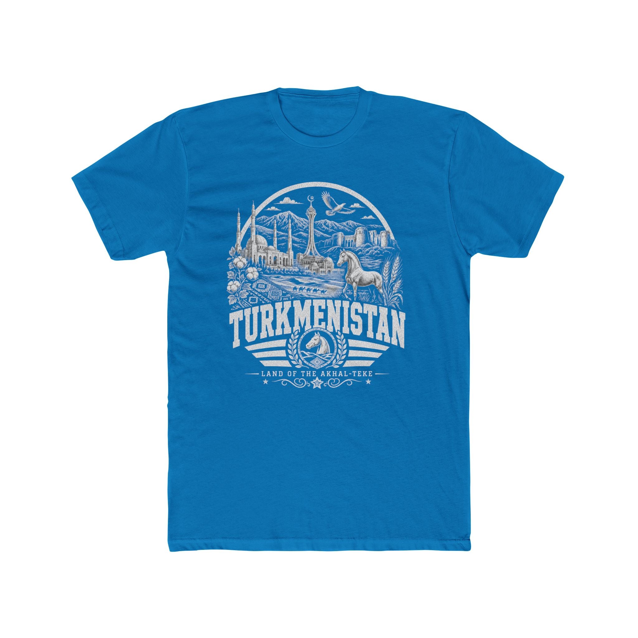 Turcomenistão, Terra do Akhal-Teke - Camiseta Masculina