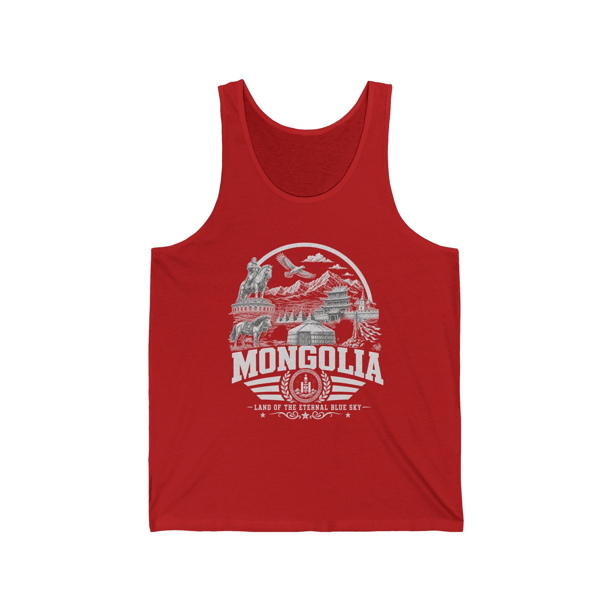 Regata Masculina Mongólia Terra do Céu Azul Eterno