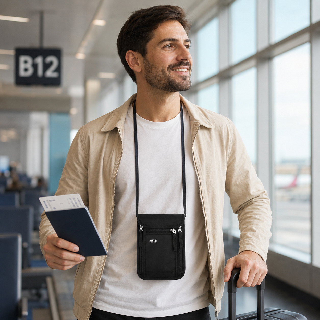 RFID travel passport wallet organizer — 2