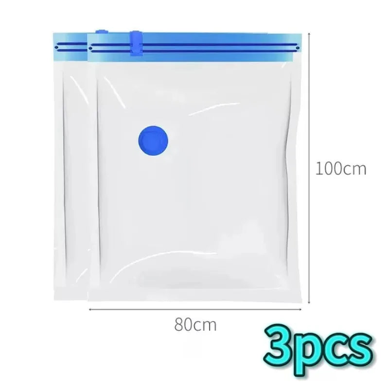 Travel Vacuum Compression Bags — Space-Saver Set of 5