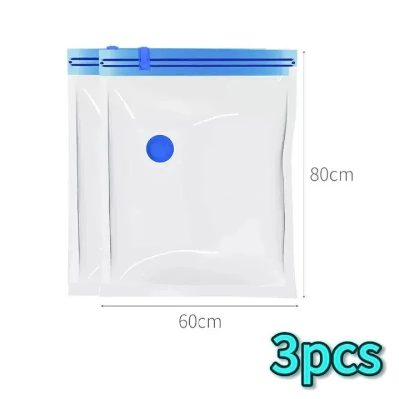 Travel Vacuum Compression Bags — Space-Saver Set of 5