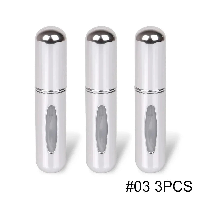 Aluminum refillable travel perfume atomizer