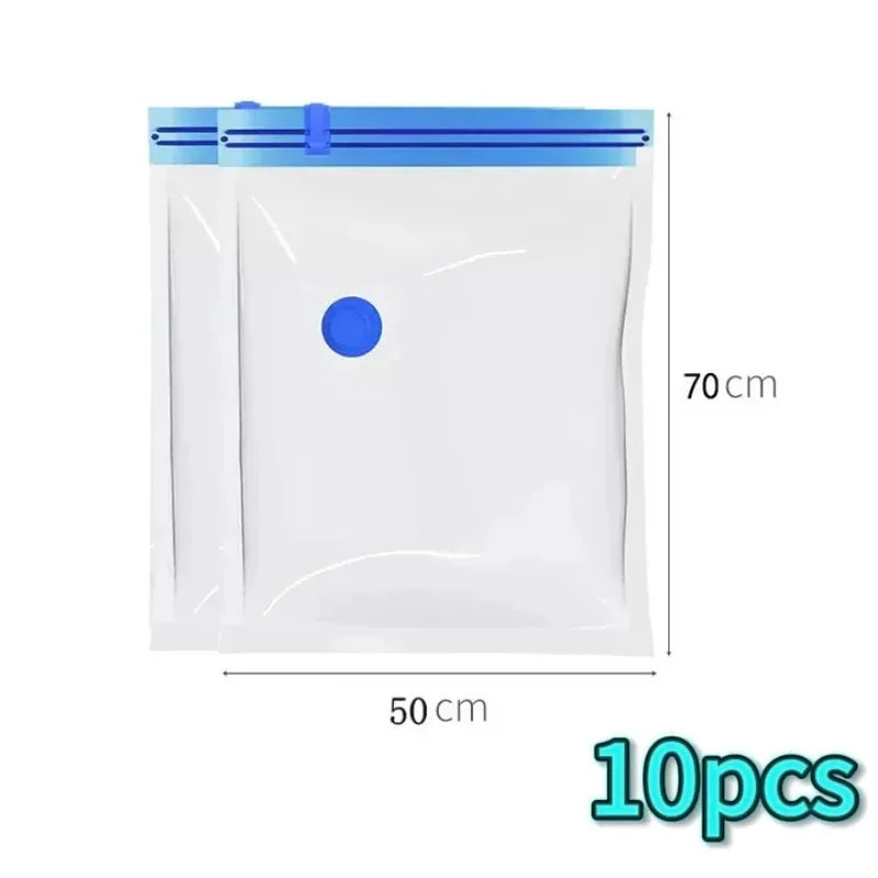 Travel Vacuum Compression Bags — Space-Saver Set of 5