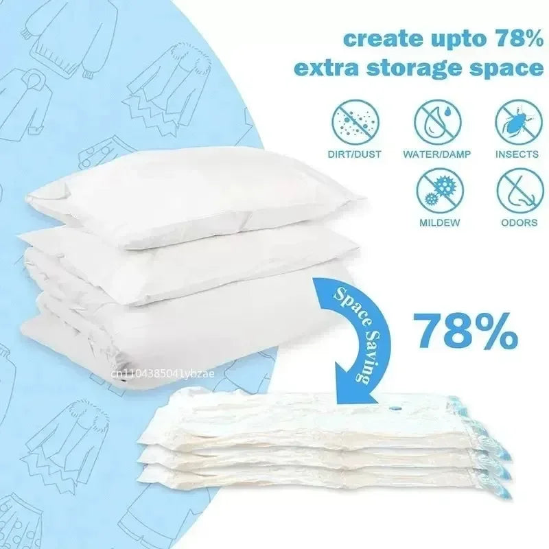 travel vacuum compression bags space saver set