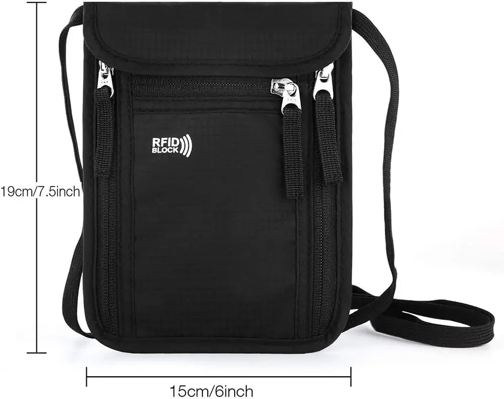 RFID travel passport wallet and family document organizer