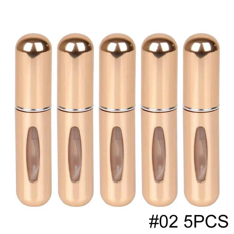 Aluminum refillable travel perfume atomizer