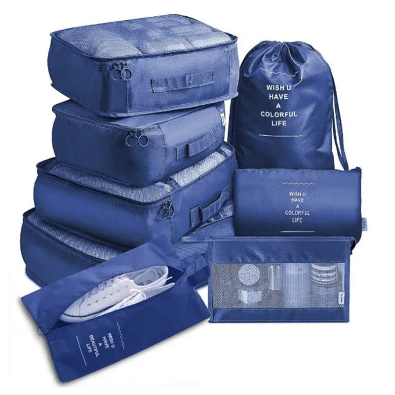 6-piece travel packing cubes luggage organizer set