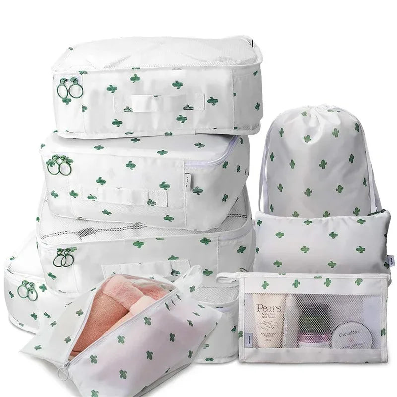 6-piece travel packing cubes luggage organizer set