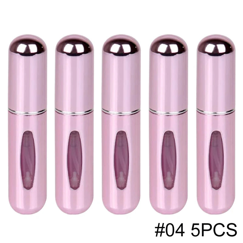 Aluminum refillable travel perfume atomizer