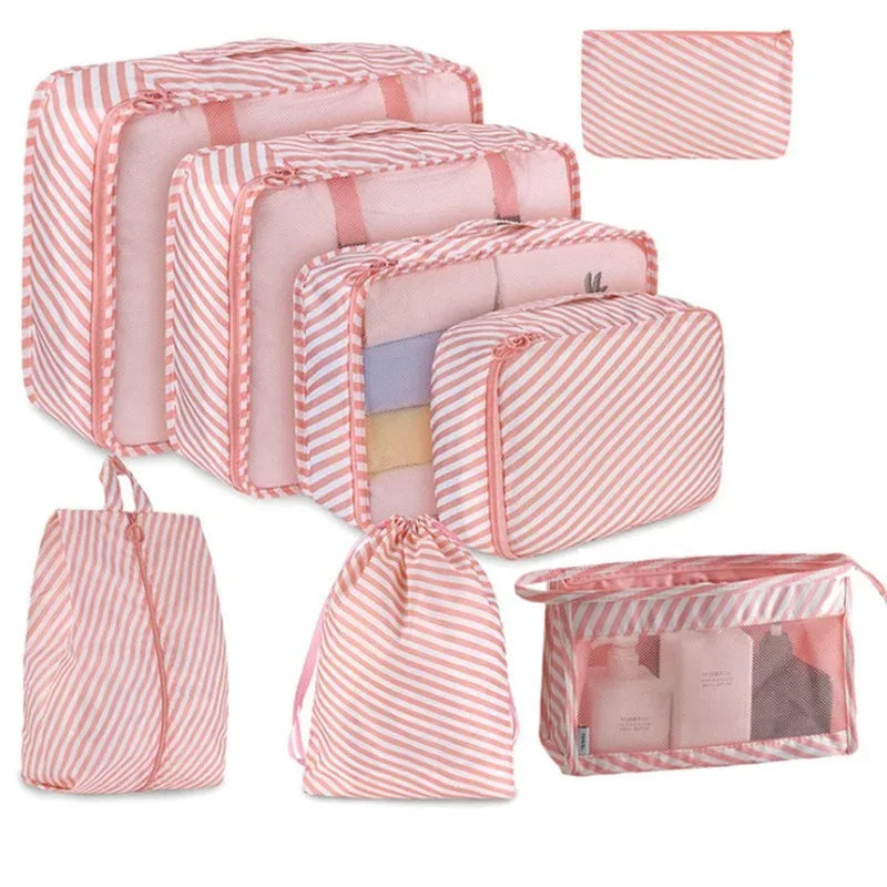 6-piece travel packing cubes luggage organizer set
