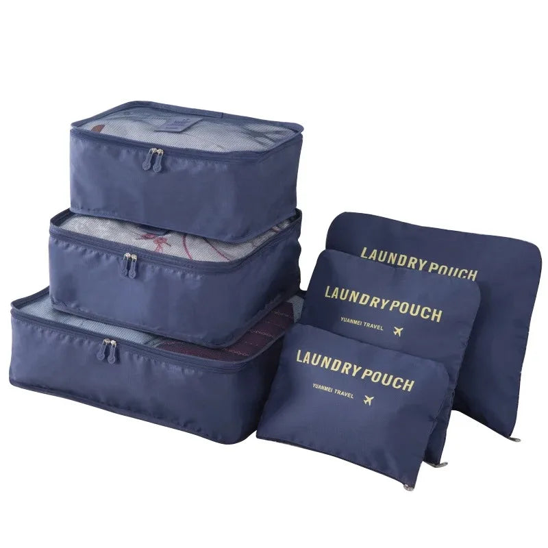Packing Cubes — 6-Piece Travel Luggage Organizer Set