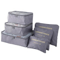 6-piece travel packing cubes luggage organizer set