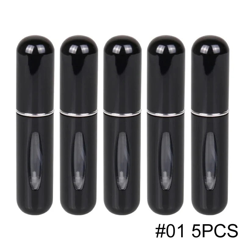 Aluminum refillable travel perfume atomizer