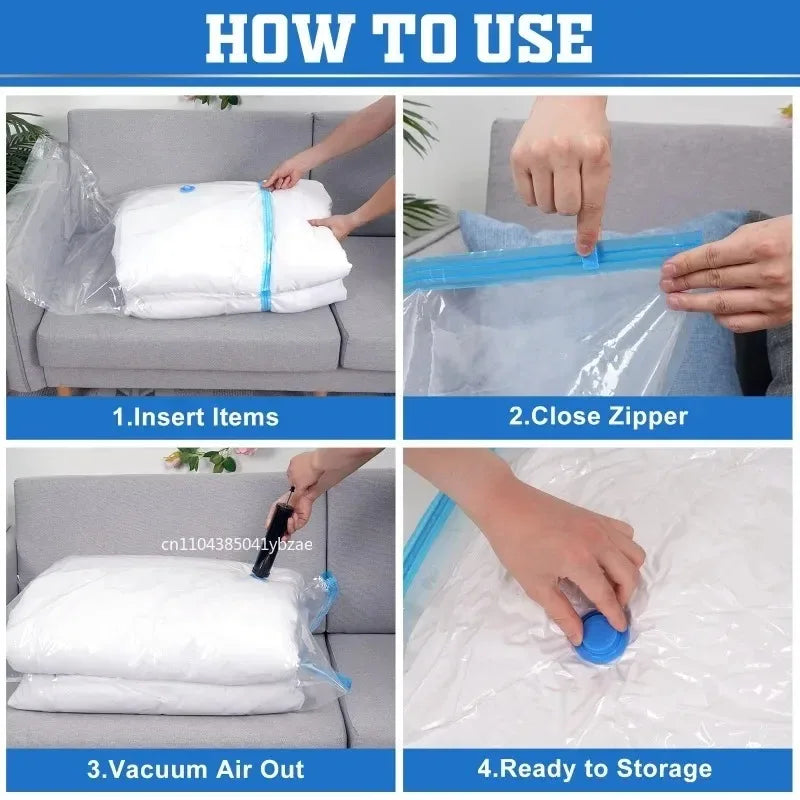 travel vacuum compression bags space saver set