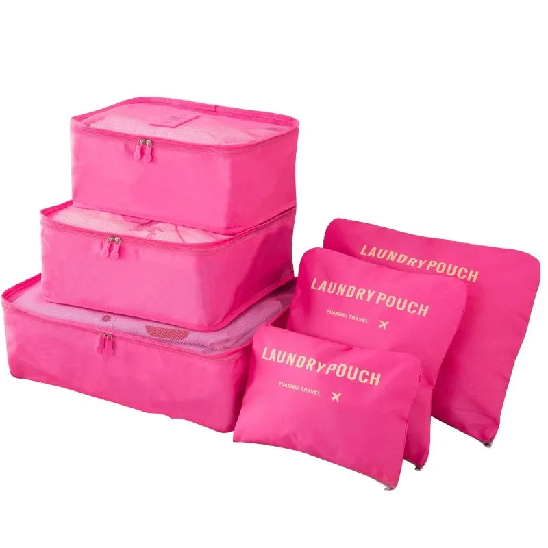 Packing Cubes — 6-Piece Travel Luggage Organizer Set