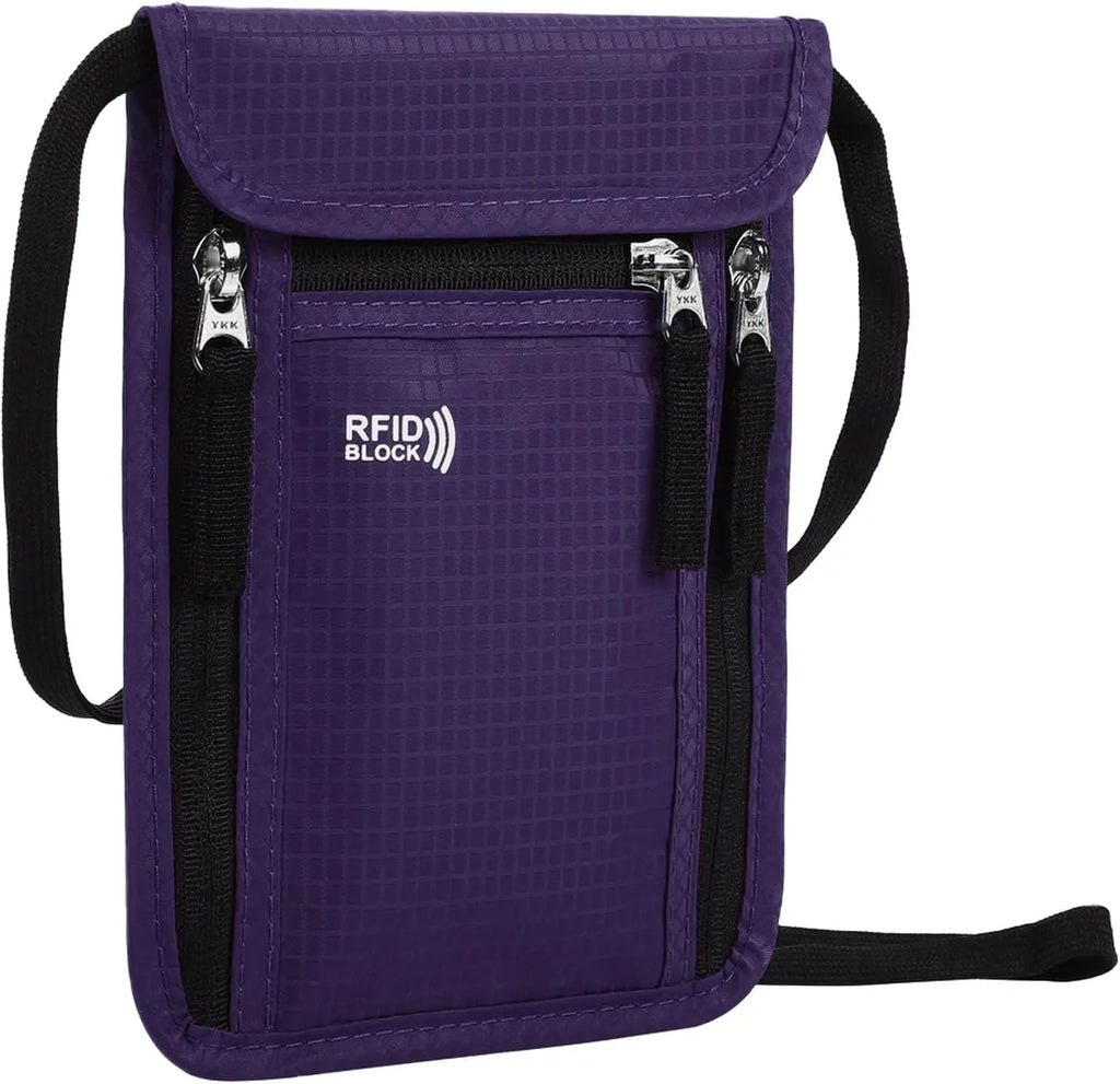 RFID travel passport wallet and family document organizer