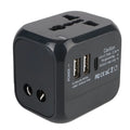 All-in-one universal travel adapter with USB and USB-C ports