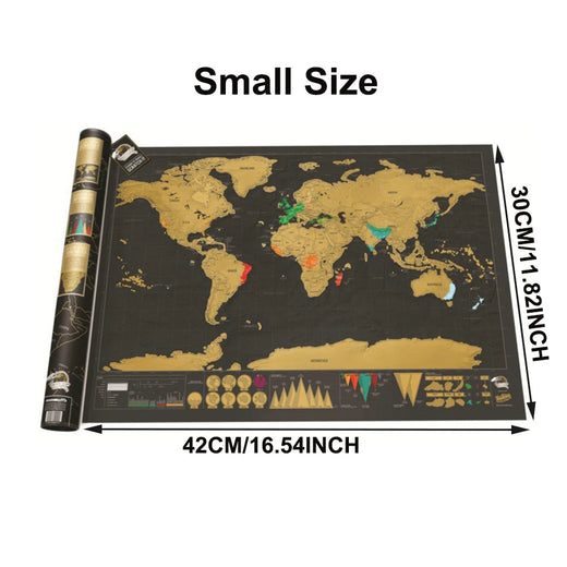 Scratch-Off World Travel Map — Track Every Adventure