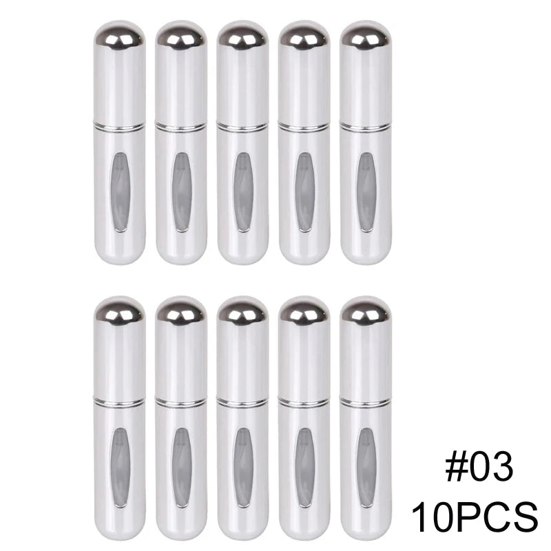 Aluminum refillable travel perfume atomizer