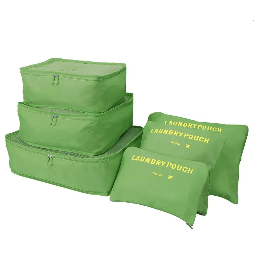 Packing Cubes — 6-Piece Travel Luggage Organizer Set