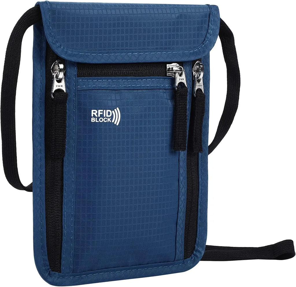 RFID travel passport wallet and family document organizer