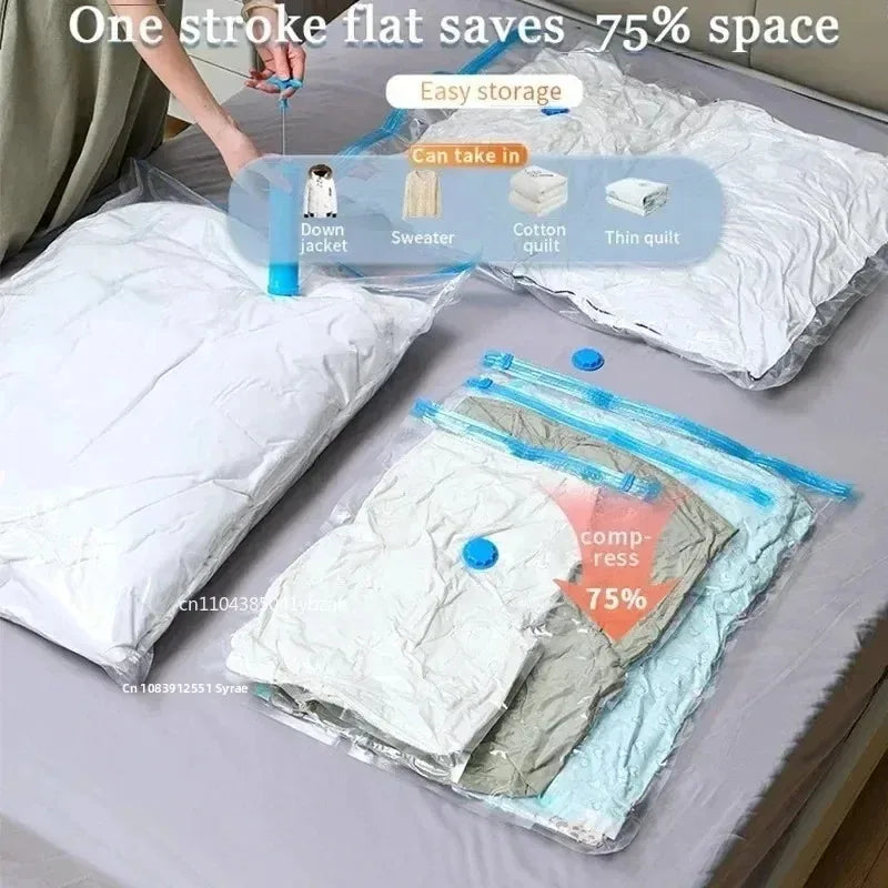 travel vacuum compression bags space saver set