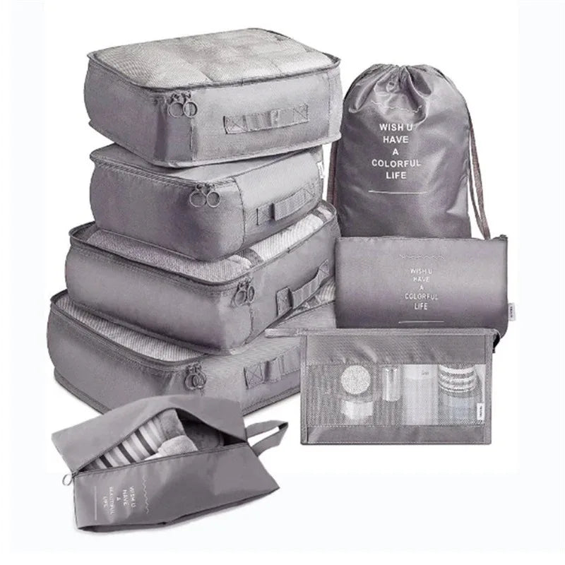 6-piece travel packing cubes luggage organizer set
