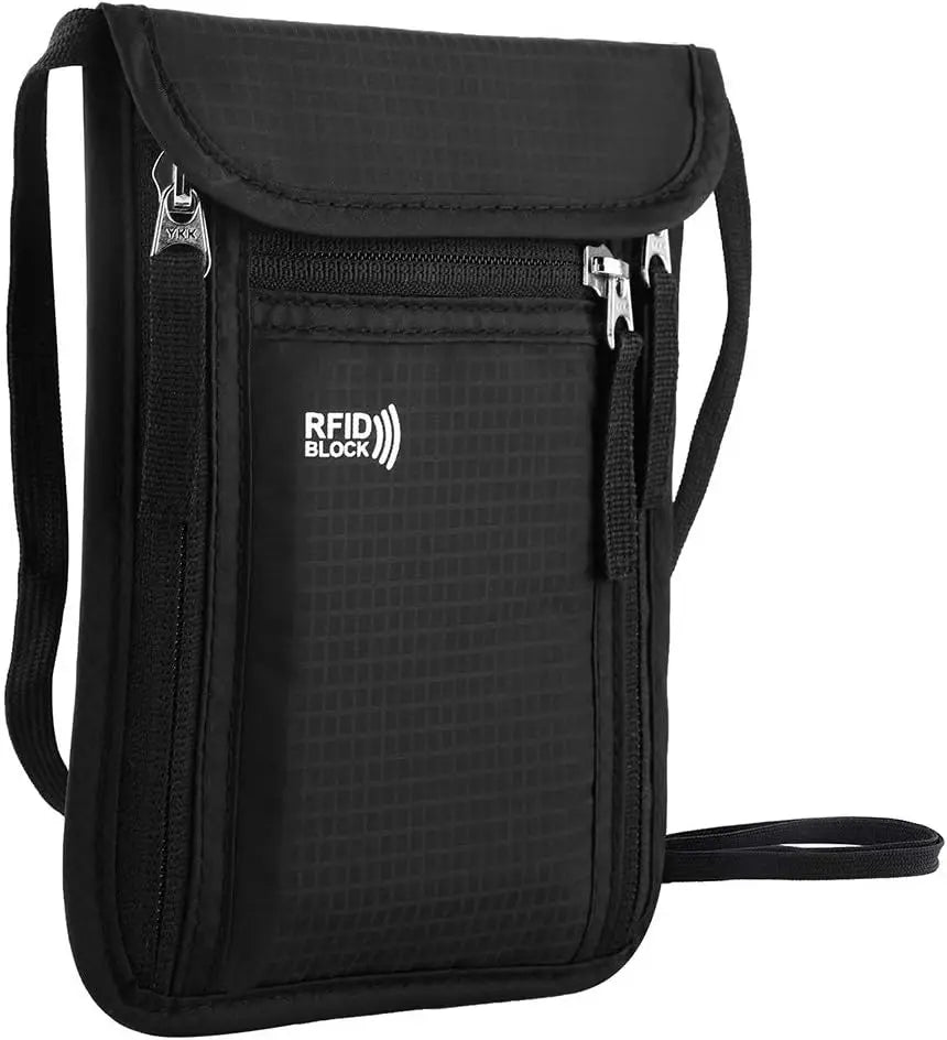 RFID travel passport wallet and family document organizer