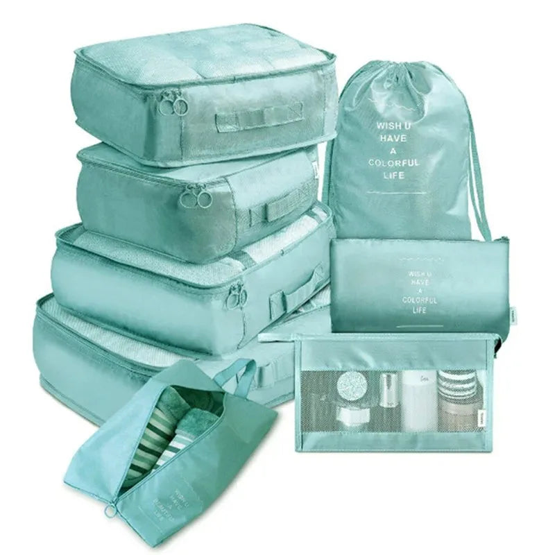 6-piece travel packing cubes luggage organizer set