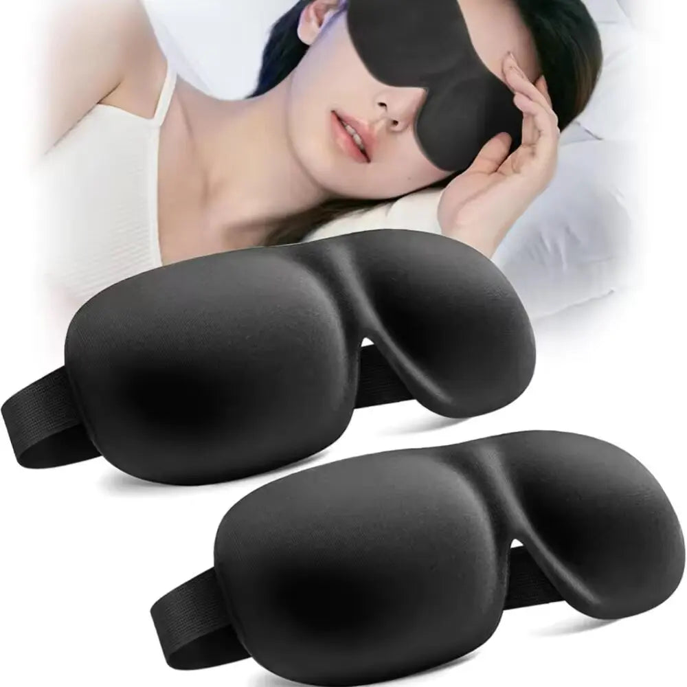 3D memory foam blackout travel sleep mask