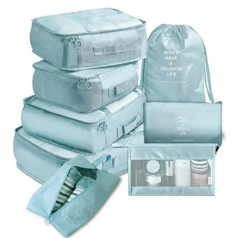 6-piece travel packing cubes luggage organizer set