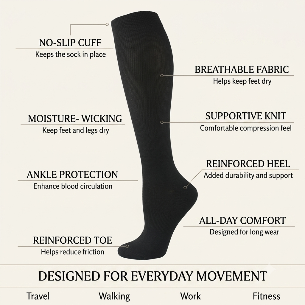 Travel compression socks — 2