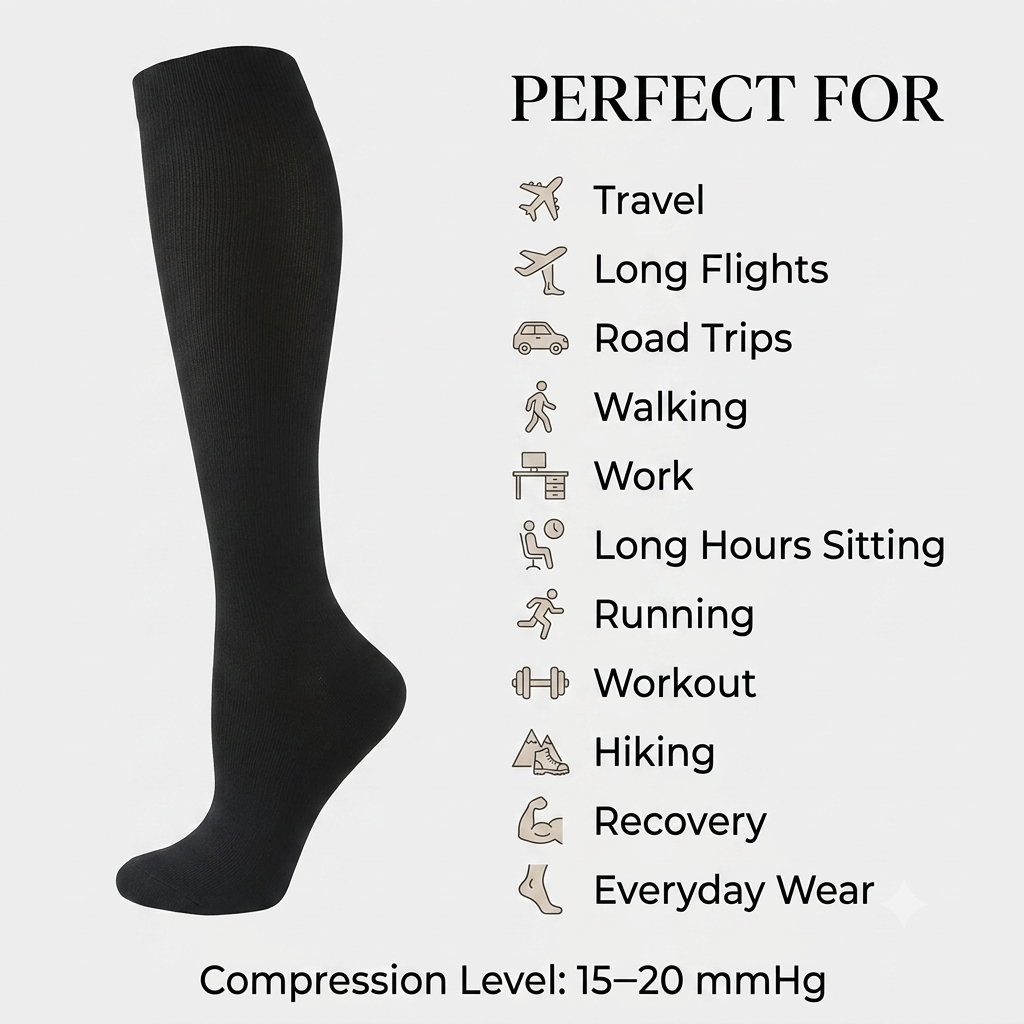 Travel compression socks — 3