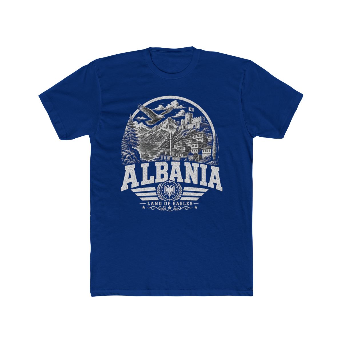 Albania Men's Tee — Solid Royal