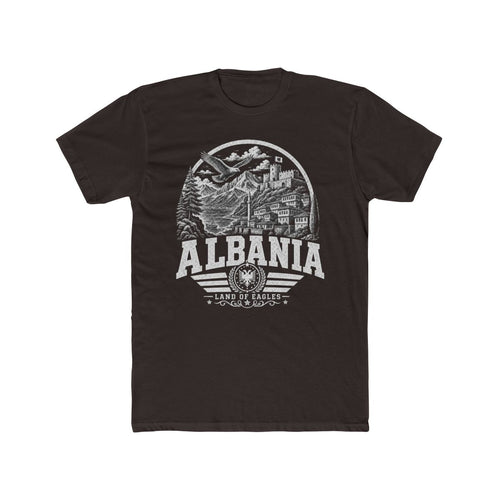 Albania Men's Tee — Solid Dark Chocolate