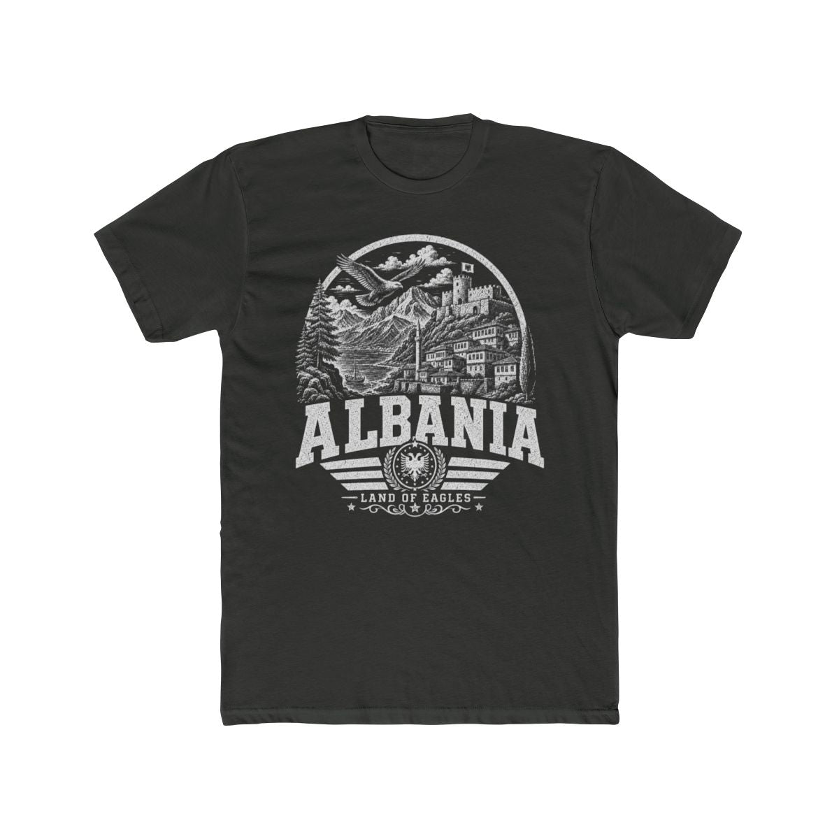 Albania Men's Tee — Solid Heavy Metal