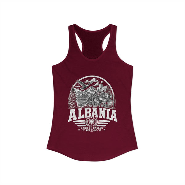 Camiseta sin mangas para mujer Albania Land of Eagles