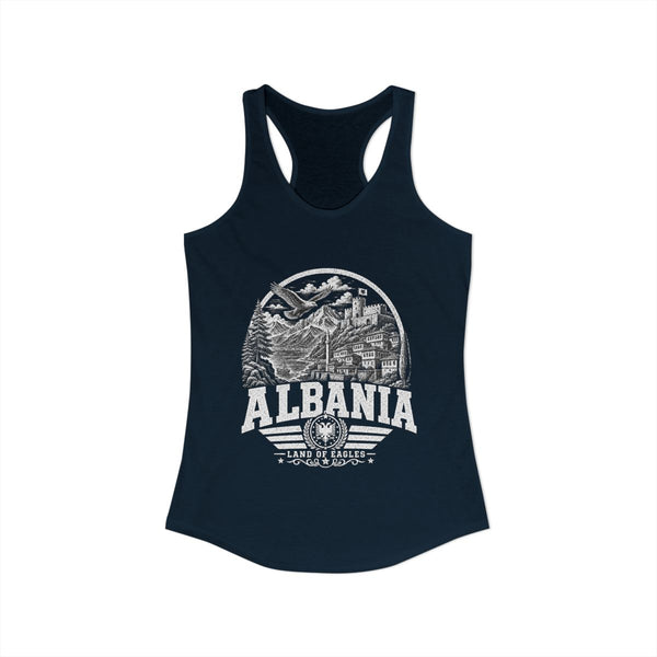 Camiseta sin mangas para mujer Albania Land of Eagles