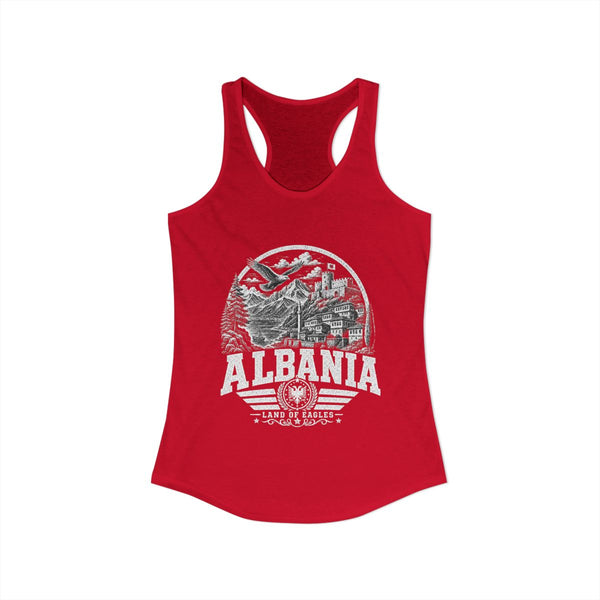 Camiseta sin mangas para mujer Albania Land of Eagles