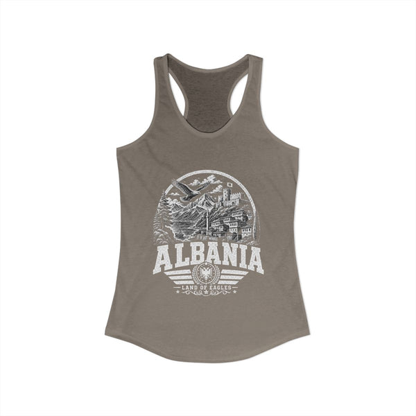 Camiseta sin mangas para mujer Albania Land of Eagles