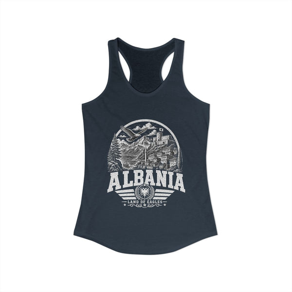 Camiseta sin mangas para mujer Albania Land of Eagles