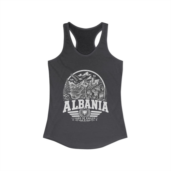 Camiseta sin mangas para mujer Albania Land of Eagles