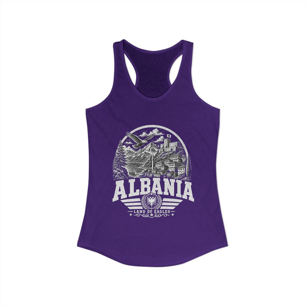 Camiseta sin mangas para mujer Albania Land of Eagles