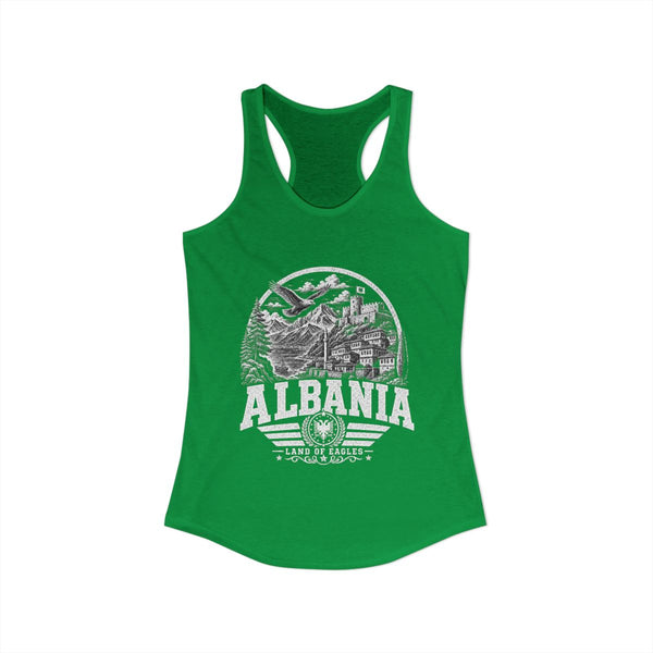 Camiseta sin mangas para mujer Albania Land of Eagles