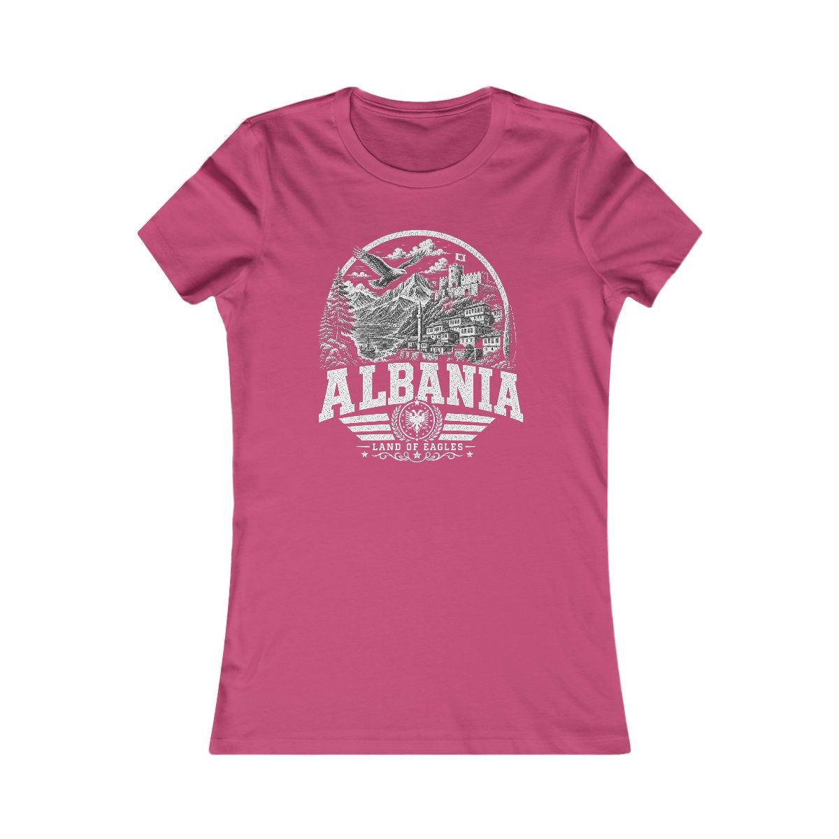 Albania Women's Tee — Berry