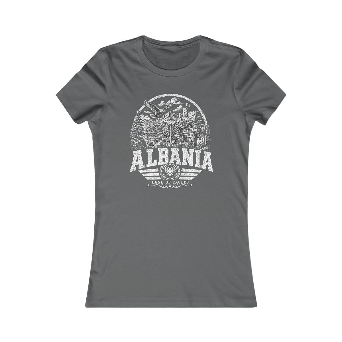 Albania Women's Tee — Asphalt