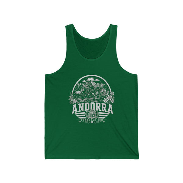 Camiseta sin mangas de hombre "Andorra Pyrenean Gem"